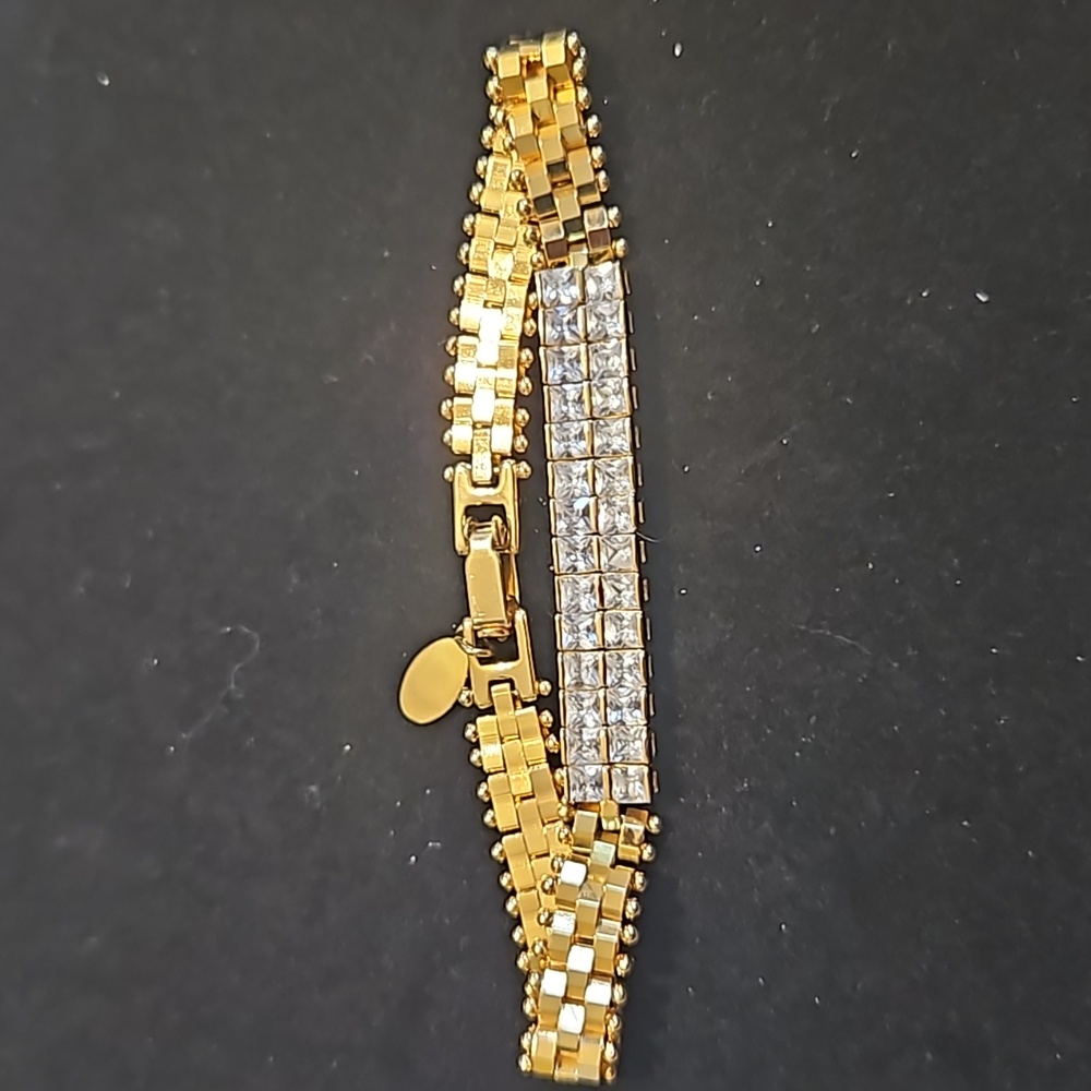 Gold costume bracelet